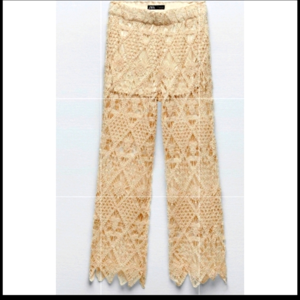 Zara Chrochet Pant- Vest Set